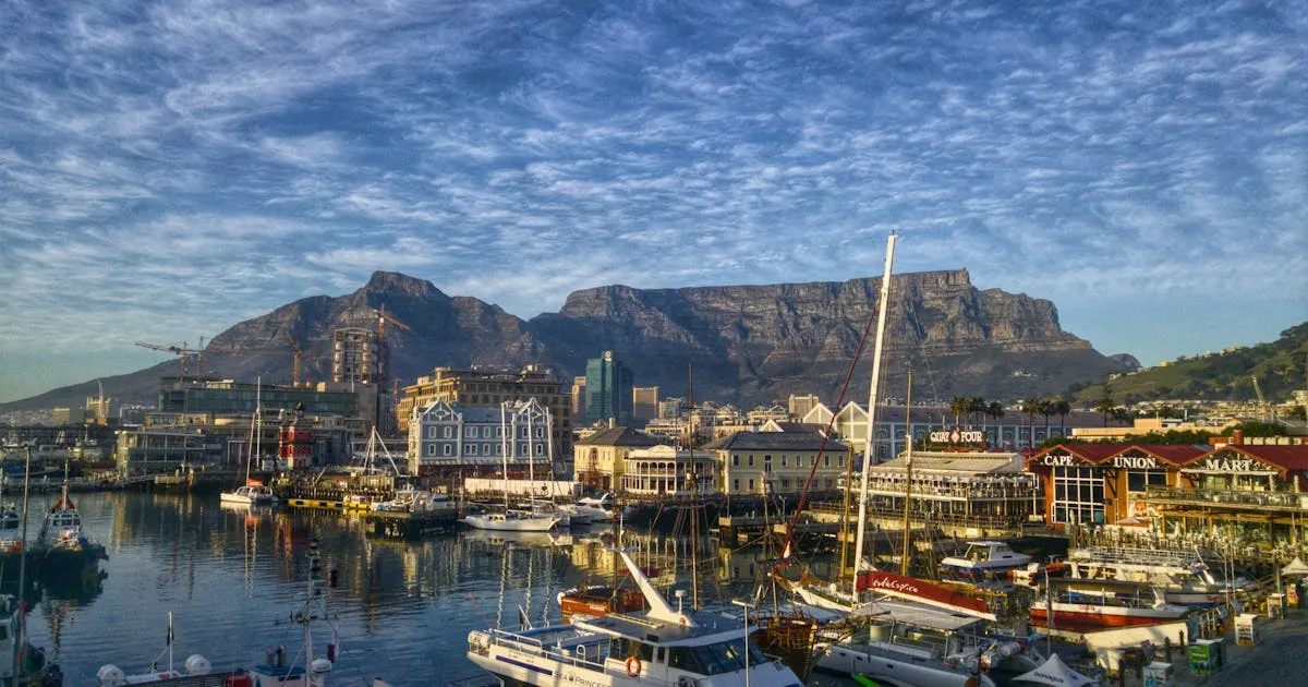 Cape Town waterfront with Table Mountain backdrop, South African companies looking to India for technology and operations talent